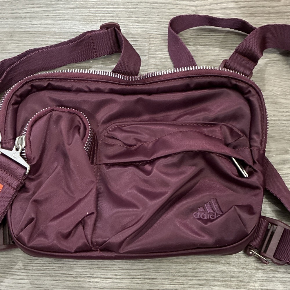 adidas Ivy Park Harness Bag Maroon/Solar Orange FW19 GK7382 - Picture 3 of 7